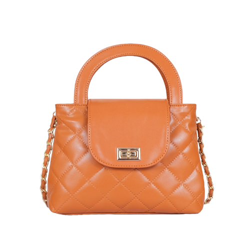 Hanzle flap quilted  with top handle Handbag for Women's