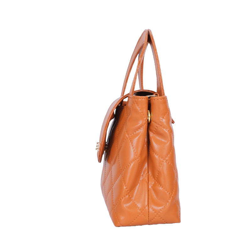 Hanzle flap quilted  with top handle Handbag for Women's