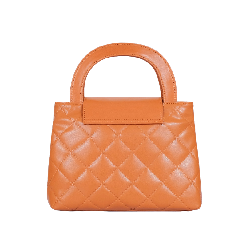 Hanzle flap quilted  with top handle Handbag for Women's